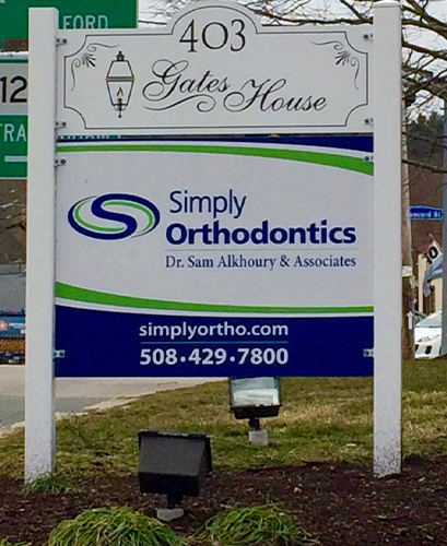 Simply Orthodontics Holliston sign